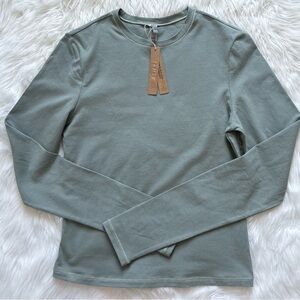 SKIMS Cotton Jersey Long Sleeve Tshirt M AP-TSH-0647